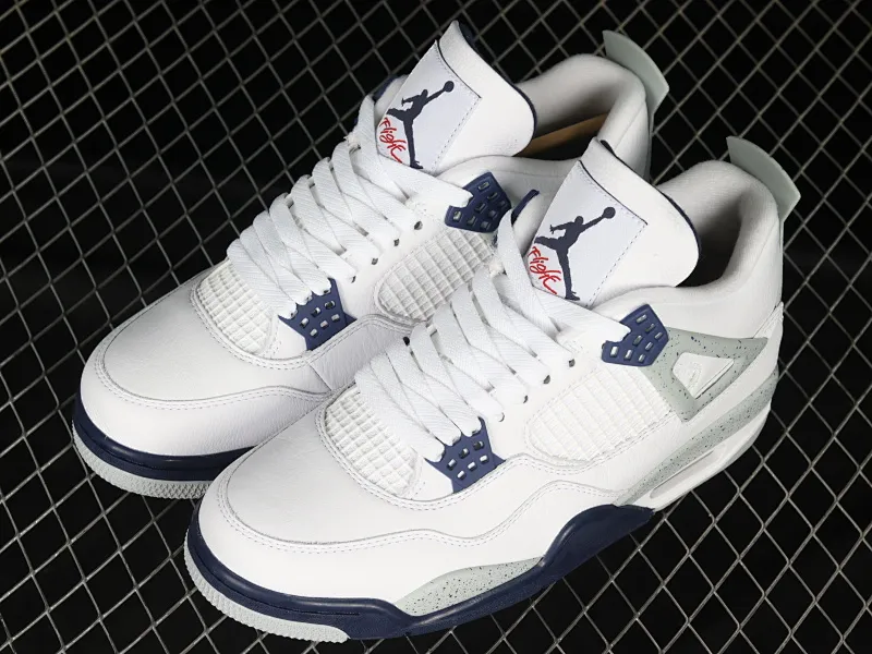 All Categories Air Jordan Jordan Series Basketball Shoes Air Jordan 4 Pure Original Version Air Jordan 4 Retro "Midnight Navy" AJ4 Joe 4 Midnight Blue Men's Cultural Basketball Shoes DH6927-140